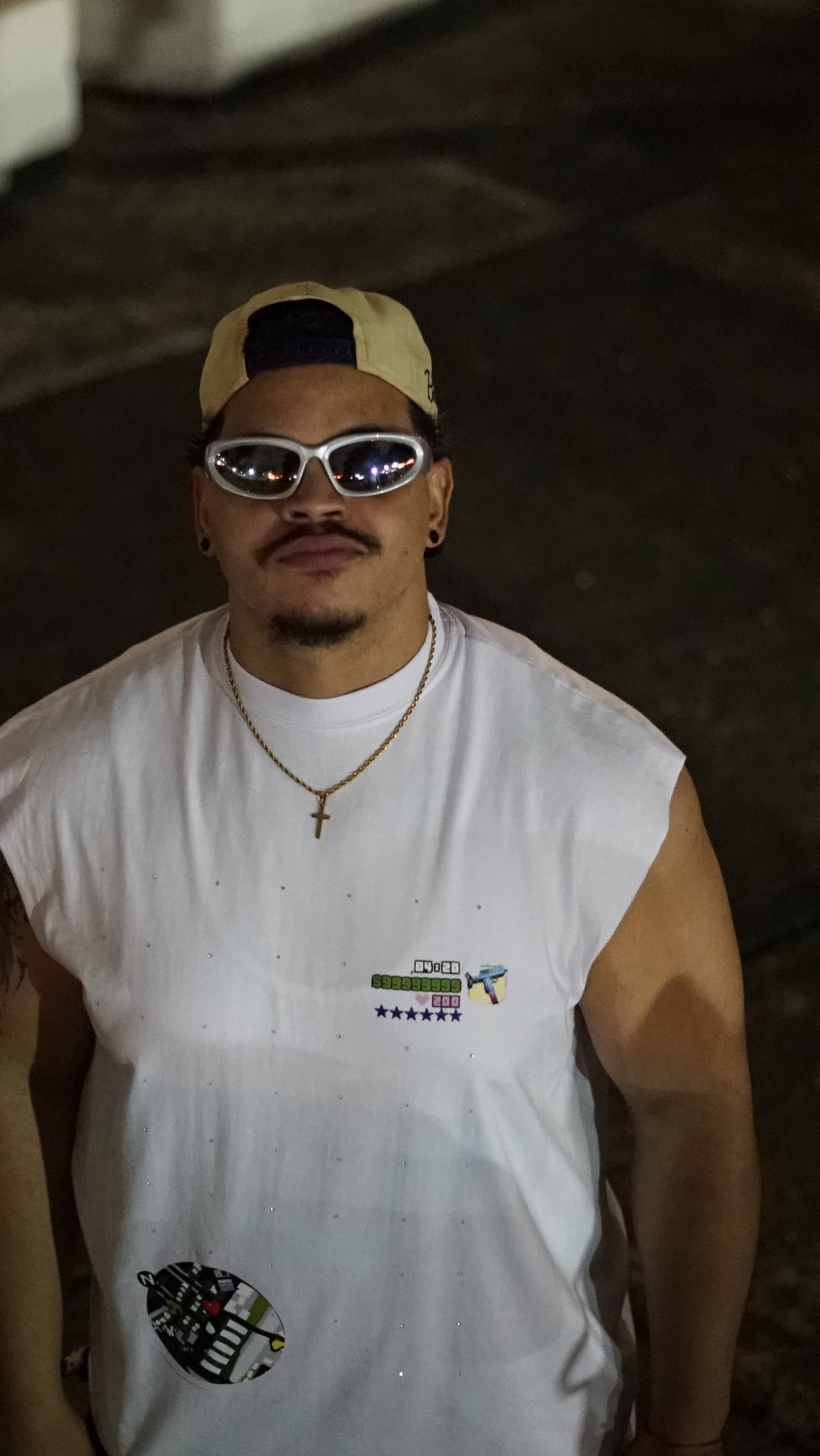 Vice city T-shirt sin mangas oversize