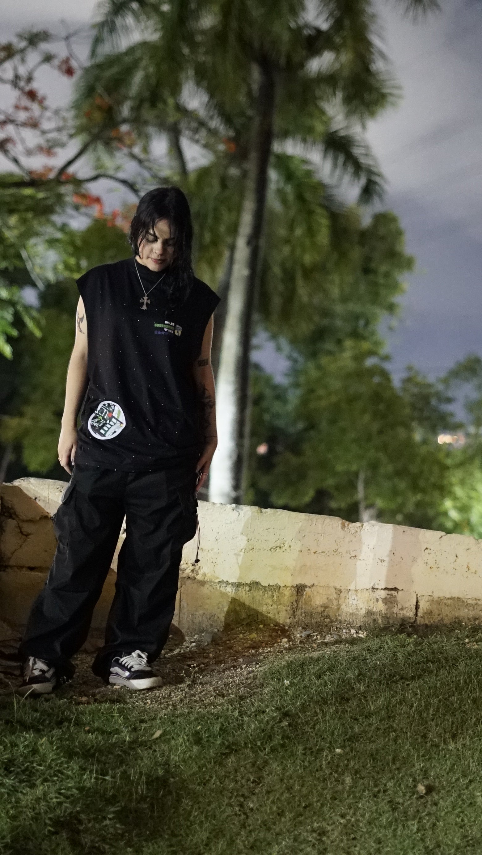 Vice city T-shirt sin mangas oversize