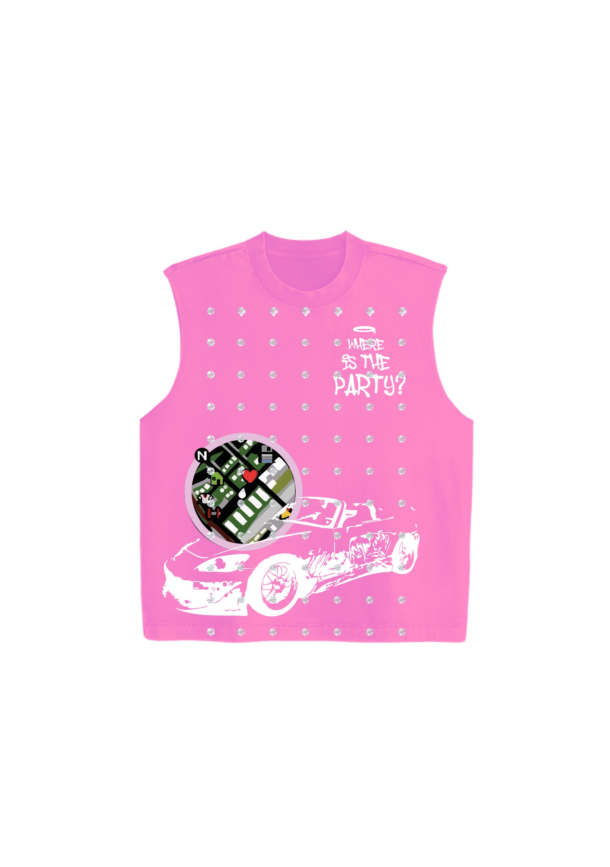 Vice city T-shirt sin mangas oversize